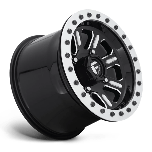 Fuel Utv D910 Hardline Utv Beadlock 15X10 +25 Gloss Black Milled