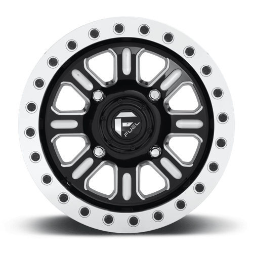 Fuel Utv D910 Hardline Utv Beadlock 15X10 +25 Gloss Black Milled