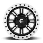 Fuel Utv D910 Hardline Utv Beadlock 15X10 +25 Gloss Black Milled