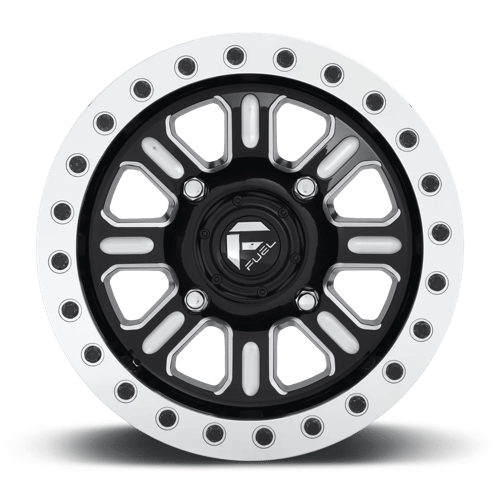Fuel Utv D910 Hardline Utv Beadlock 15X10 +25 Gloss Black Milled