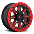 Fuel Utv D911 Hardline Utv Beadlock 15X7 +38 Gloss Black Red Tinted Clear