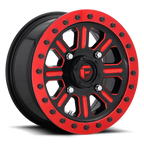 Fuel Utv D911 Hardline Utv Beadlock 15X7 +38 Gloss Black Red Tinted Clear