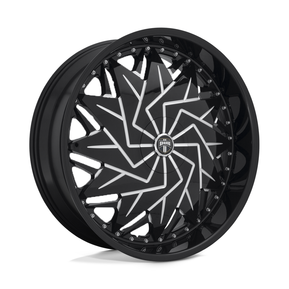 Dub 1Pc S231 Dazr 26X10 +5 Gloss Black Milled