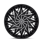 Dub 1Pc S231 Dazr 26X10 +5 Gloss Black Milled