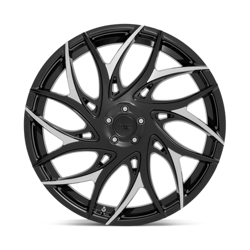 Dub 1Pc S259 G.O.A.T. 20X9 +35 Gloss Black W/ Machined Spokes