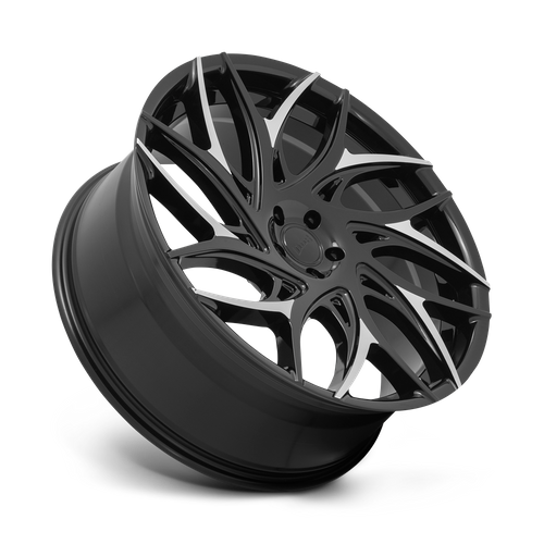 Dub 1Pc S259 G.O.A.T. 20X9 +35 Gloss Black W/ Machined Spokes