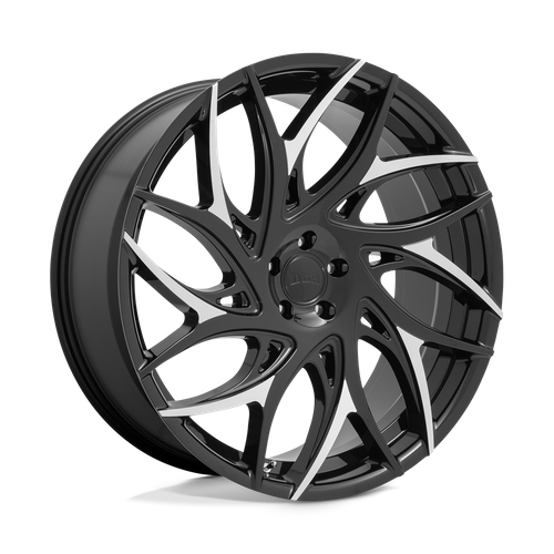 Dub 1Pc S259 G.O.A.T. 20X9 +35 Gloss Black W/ Machined Spokes