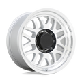 Black Rhino Hard Alloys Delta 20X9.5 -18 Gloss Silver W Mirror Face&Lip