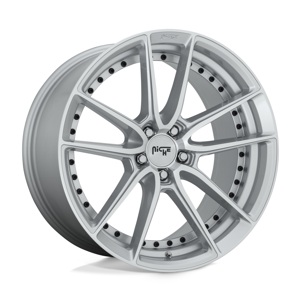 Niche 1Pc M221 Dfs 22X10.5 +20 Gloss Silver Machined