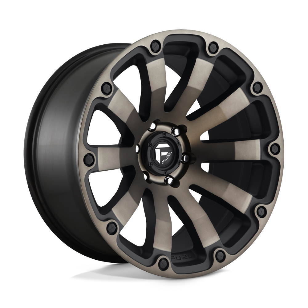 Fuel 1Pc D636 Diesel 20X10 -18 Matte Black Double Dark Tint