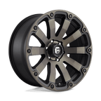 Fuel 1Pc D636 Diesel 20X9 +1 Matte Black Double Dark Tint