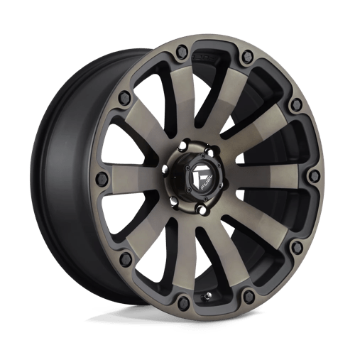Fuel 1Pc D636 Diesel 20X9 +1 Matte Black Double Dark Tint