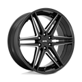 Dub 1Pc S267 Dirty Dog 24X10 +25 Glossy Black Milled