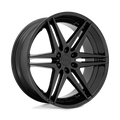 Dub 1Pc S268 Dirty Dog 24X10 +30 All Glossy Black