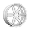 Dub 1Pc S270 Dirty Dog 24X10 +25 Silver W/ Brushed Face