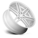 Dub 1Pc S270 Dirty Dog 24X10 +25 Silver W/ Brushed Face