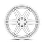 Dub 1Pc S270 Dirty Dog 24X10 +25 Silver W/ Brushed Face