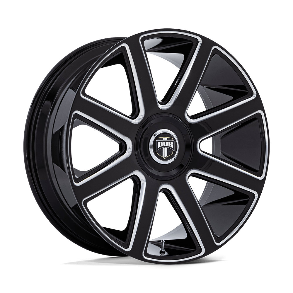 Dub 1Pc Dc273 Pull 24X9 +15 Gloss Black Milled