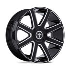 Dub 1Pc Dc273 Pull 24X10 +15 Gloss Black Milled