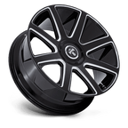 Dub 1Pc Dc273 Pull 24X10 +15 Gloss Black Milled
