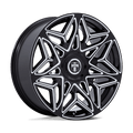 Dub 1Pc Dc274 Anomaly 22X9 +15 Gloss Black Milled