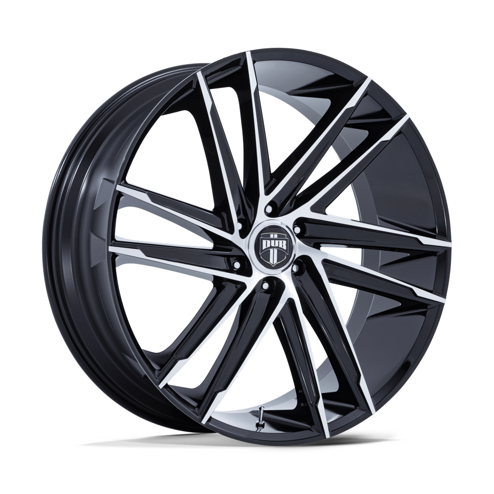 Dub 1Pc Dc275 Blaze 24X10 +30 Gloss Black W/ Machined Face