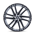 Dub 1Pc Dc275 Blaze 24X10 +25 Gloss Black W/ Machined Face