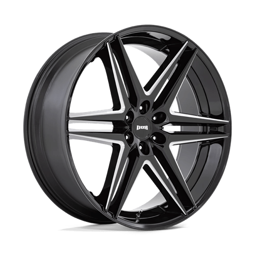 Dub 1Pc S267 Dirty Dog 26X10 +25 Glossy Black Milled