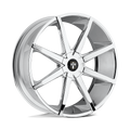 Dub 1Pc S201 Push 20X8.5 +35 Chrome Plated