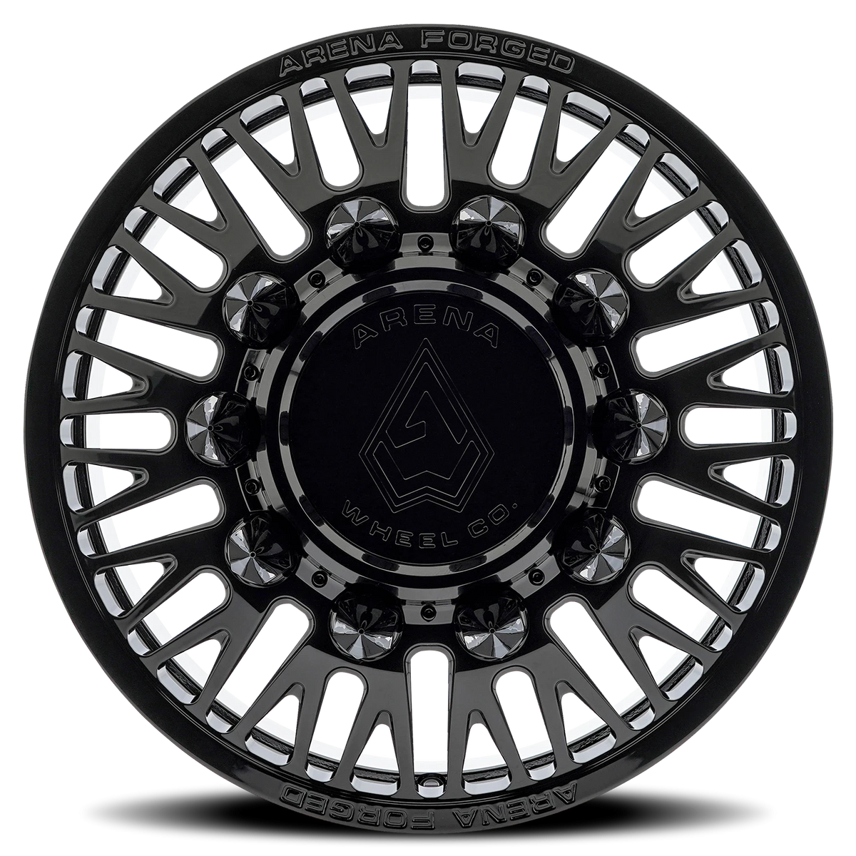 Arena Forged Dually Casino 22X8.25 +100 Gloss Black (Front)