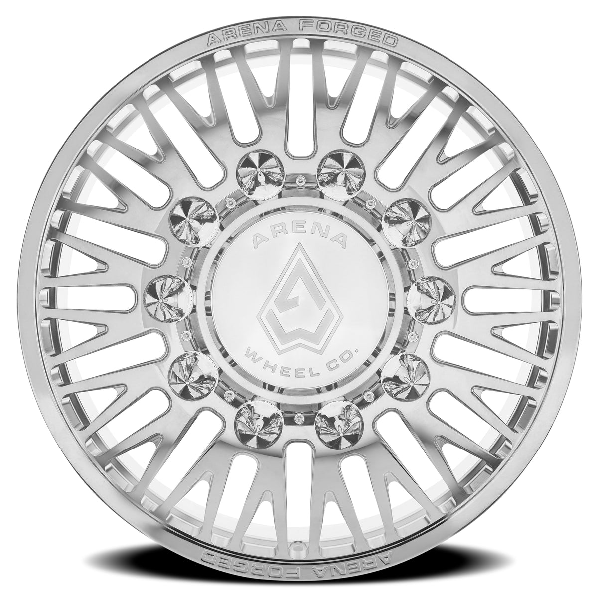Arena Forged Dually Casino 22X8.25 +100 Polished Milled (Front)