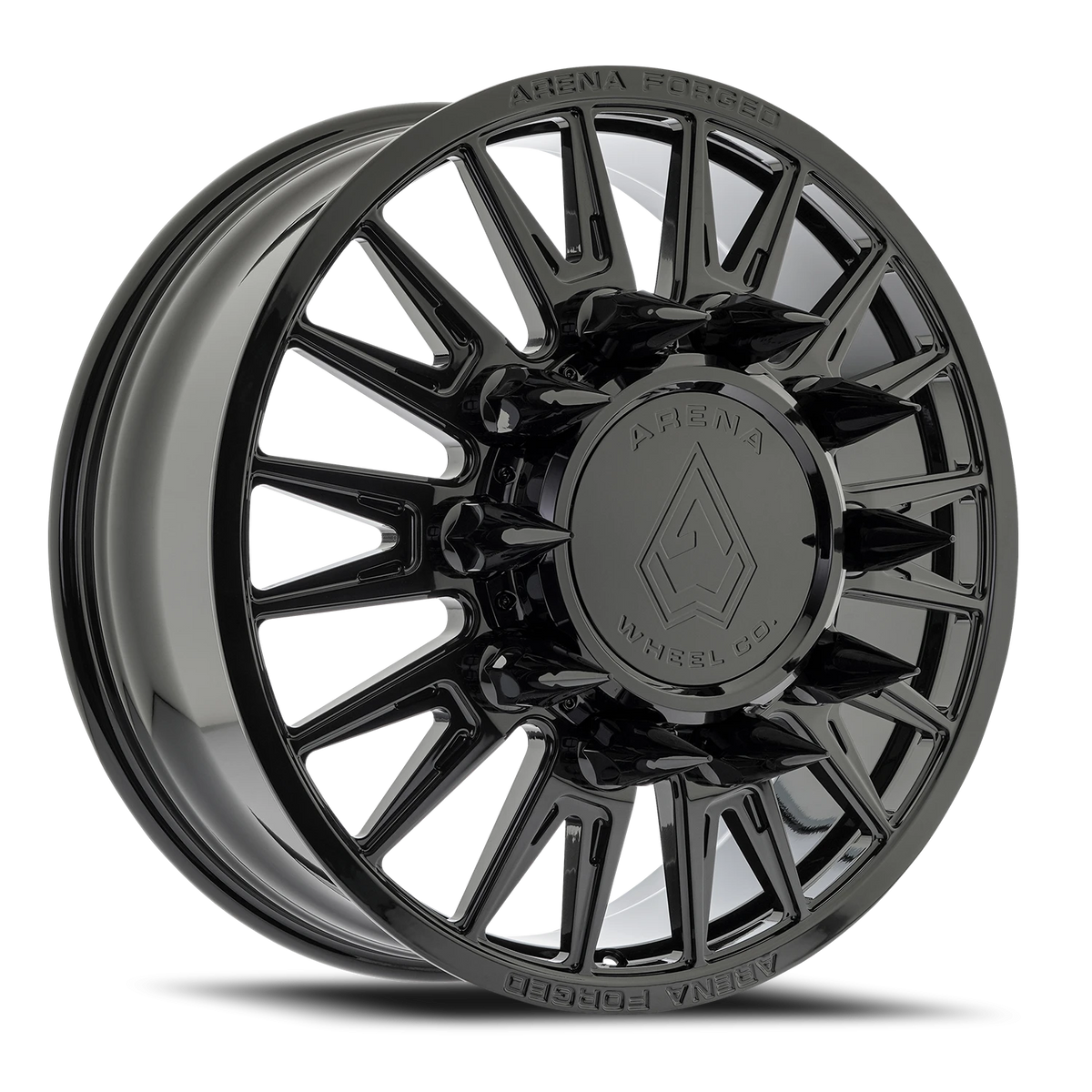 Arena Forged Dually Imperial 24X8.25 +100 Gloss Black (Front)