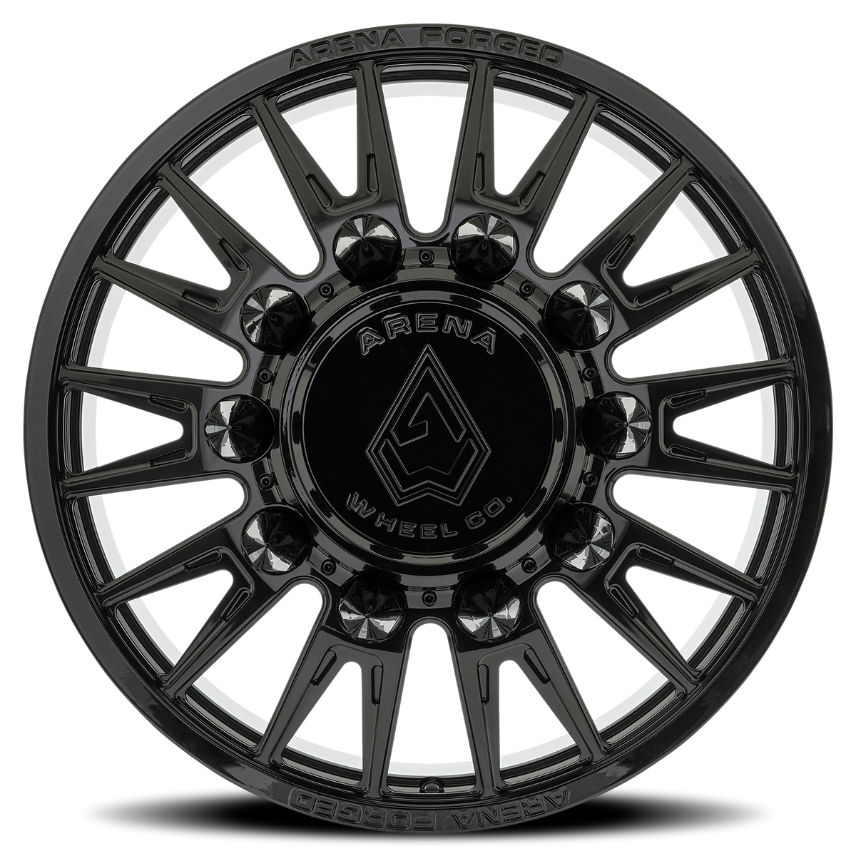 Arena Forged Dually Imperial 24X8.25 +100 Gloss Black (Front)