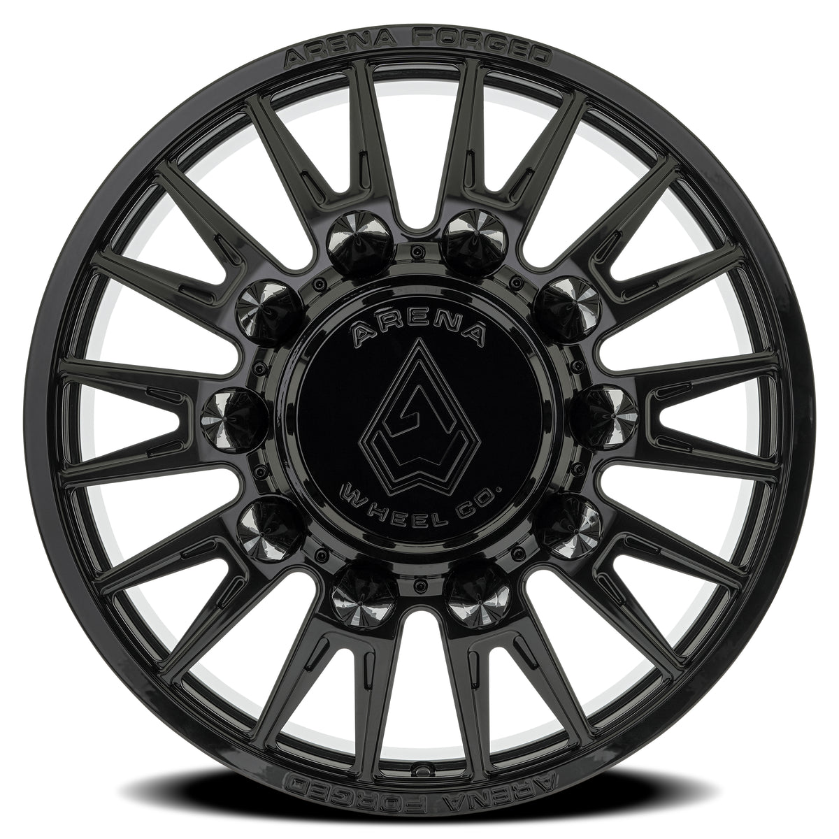 Arena Forged Dually Imperial 24X8.25 +100 Gloss Black (Front)