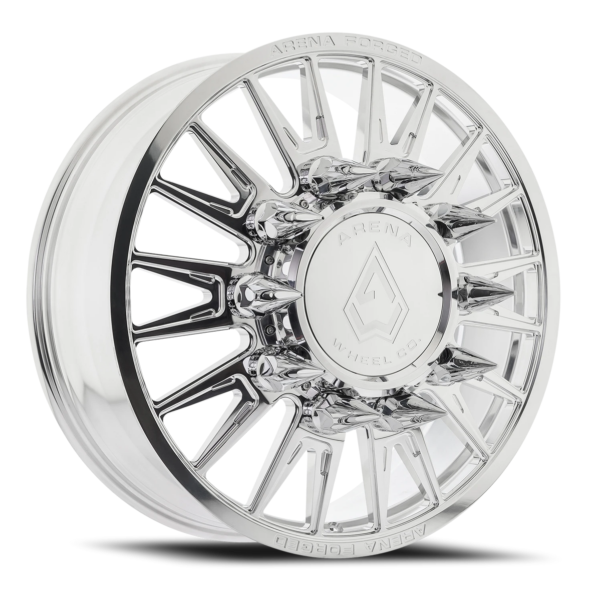 Arena Forged Dually Imperial 24X8.25 +100 Polished Milled (Front)