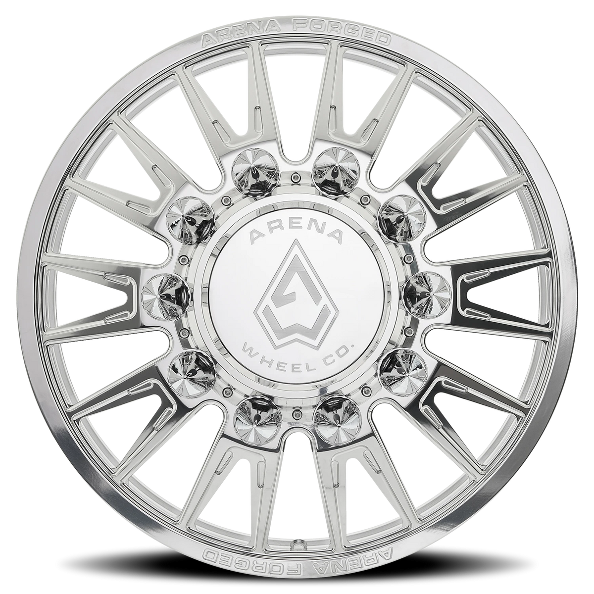 Arena Forged Dually Imperial 24X8.25 +100 Polished Milled (Front)