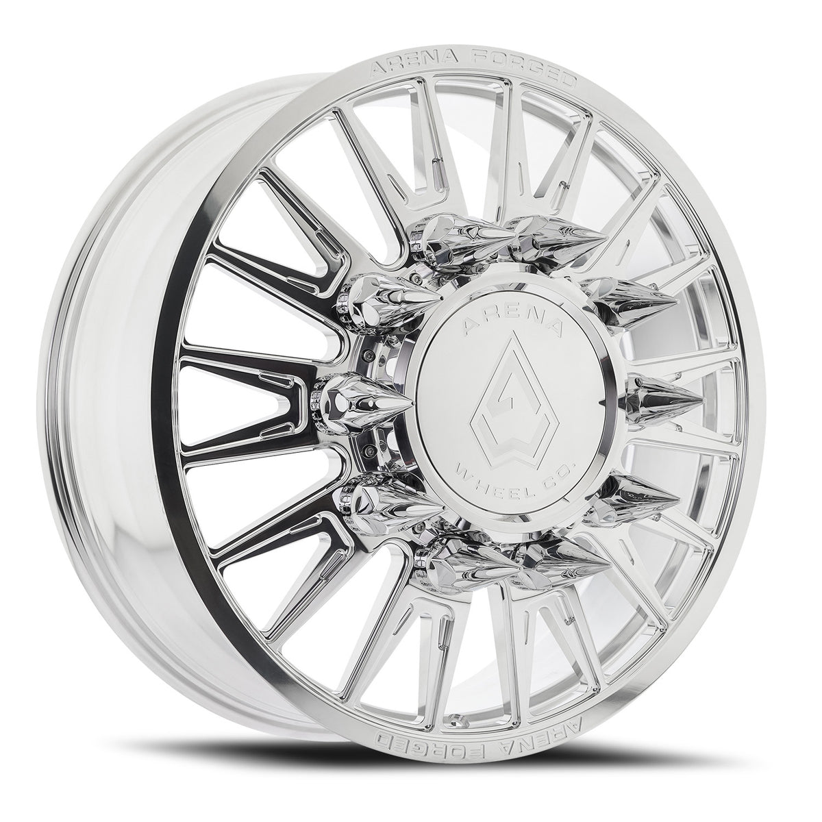 Arena Forged Dually Imperial 24X8.25 +100 Polished Milled (Front)