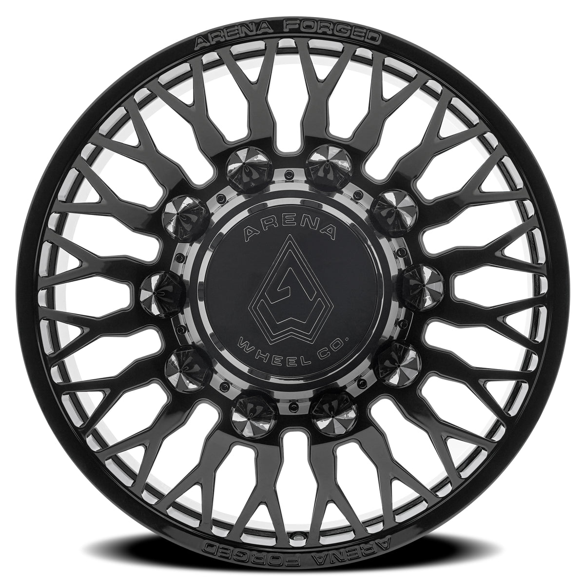 Arena Forged Dually Maximus 22X8.25 +100 Gloss Black (Front)