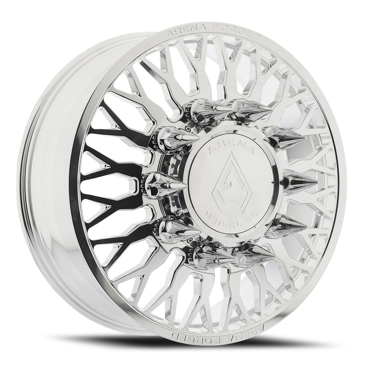 Arena Forged Dually Maximus 22X8.25 +100 Polished Milled (Front)