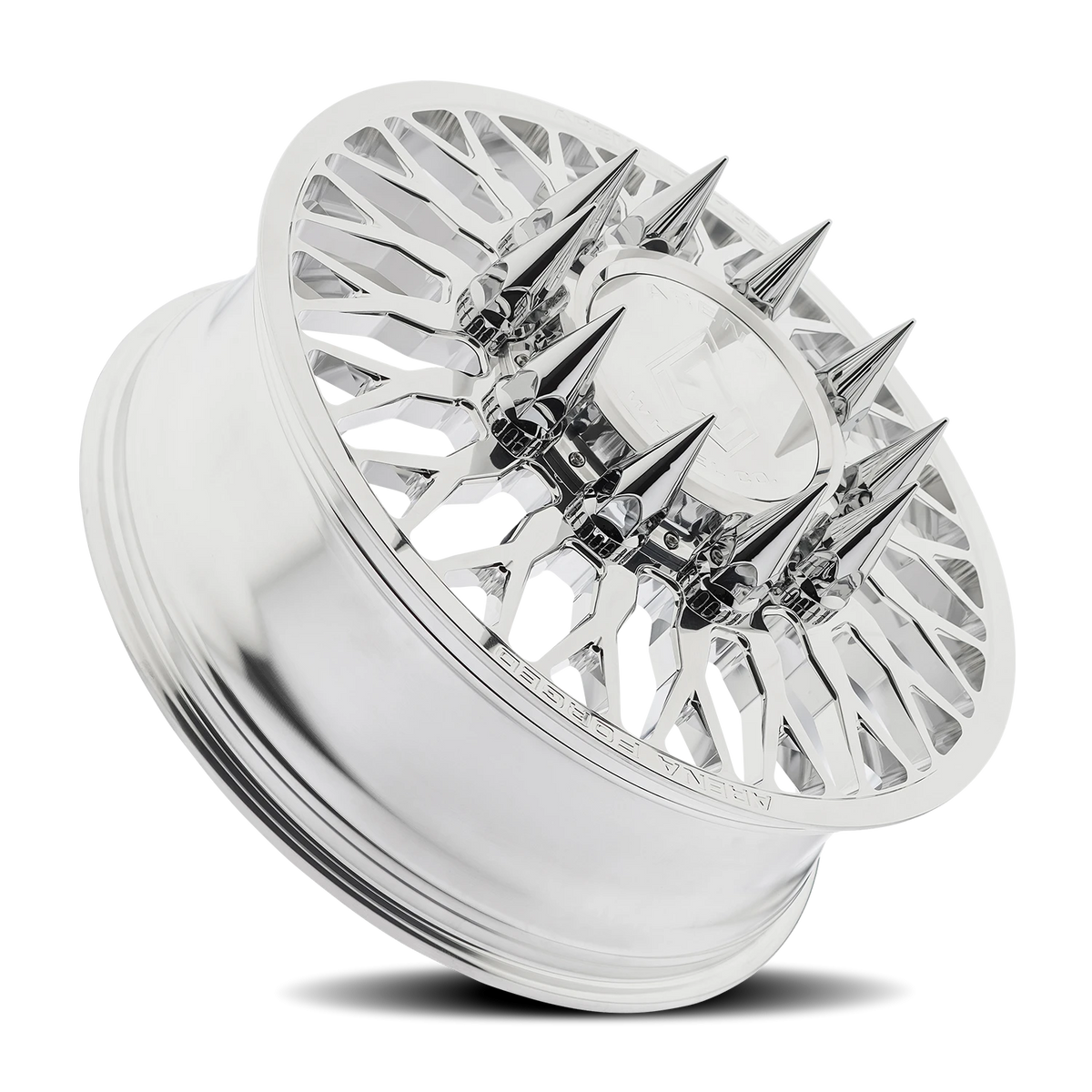 Arena Forged Dually Maximus 22X8.25 +100 Polished Milled (Front)