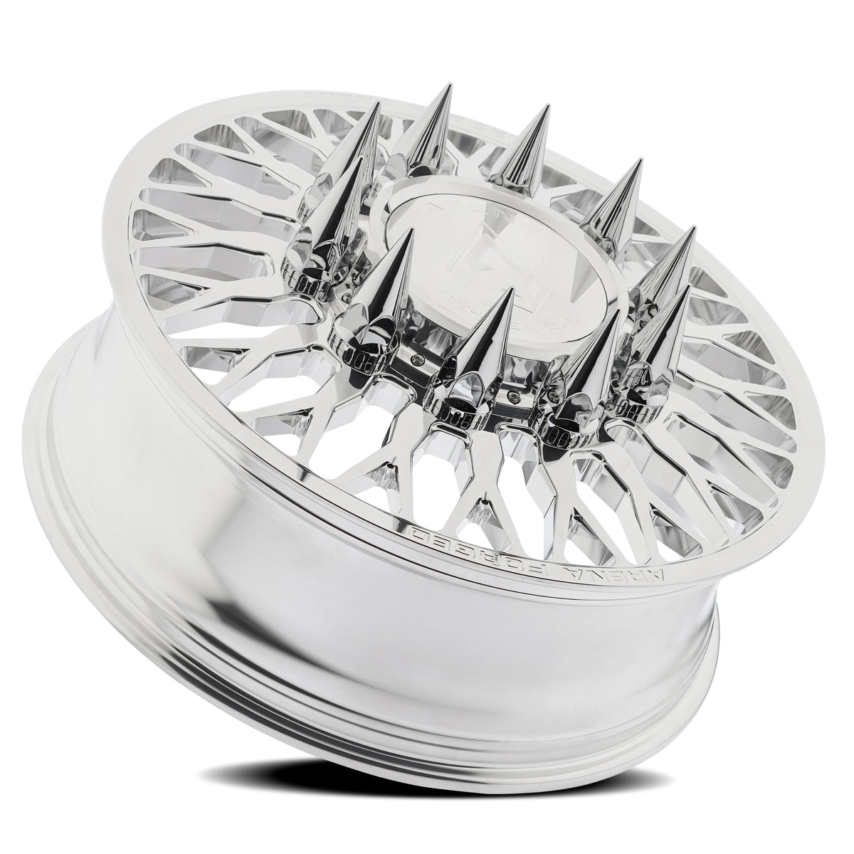 Arena Forged Dually Maximus 22X8.25 +100 Polished Milled (Front)