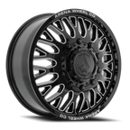 Arena Dually Monarch 20X8.25 +105 Gloss Black Milled (Front)
