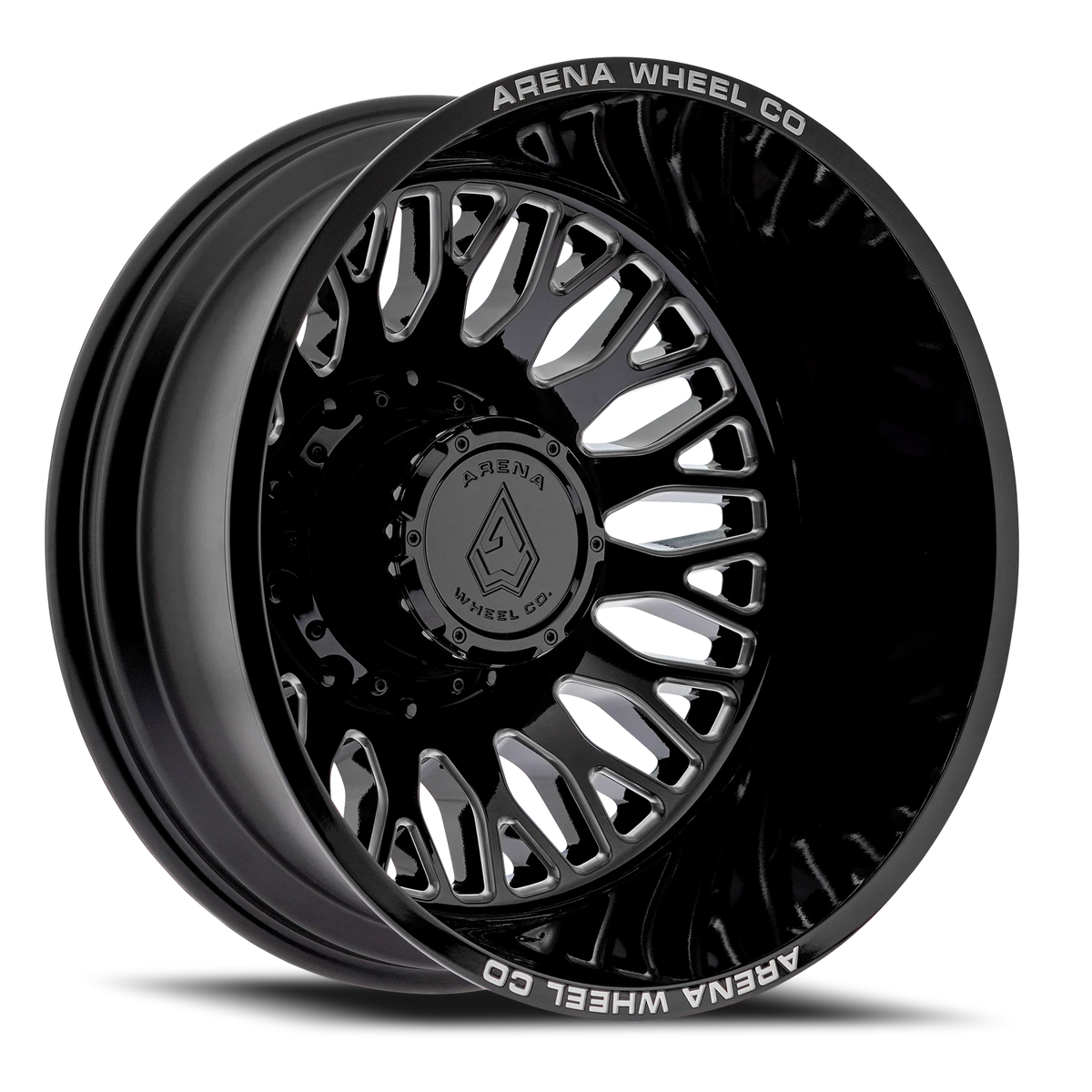Arena Dually Monarch 24X8.25 -222 Gloss Black Milled (Outer)