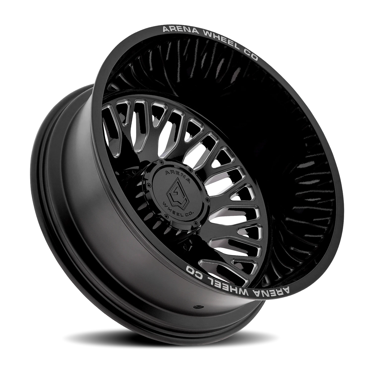 Arena Dually Monarch 24X8.25 -222 Gloss Black Milled (Outer)