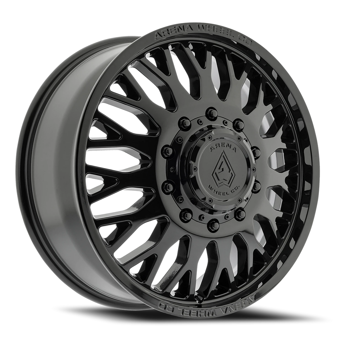 Arena Dually Monarch 22X8.25 +105 Gloss Black (Front)