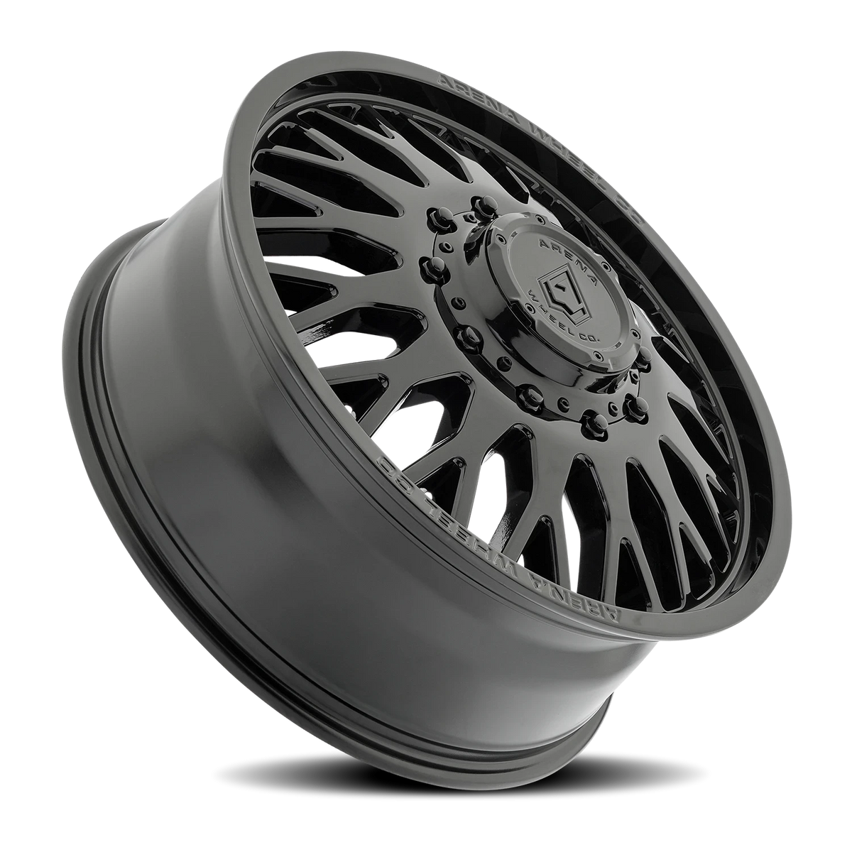 Arena Dually Monarch 22X8.25 +105 Gloss Black (Front)