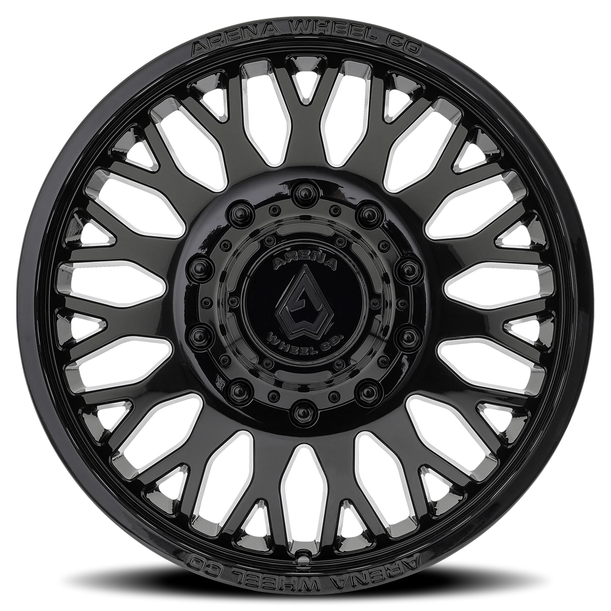 Arena Dually Monarch 24X8.25 +100 Gloss Black (Front)