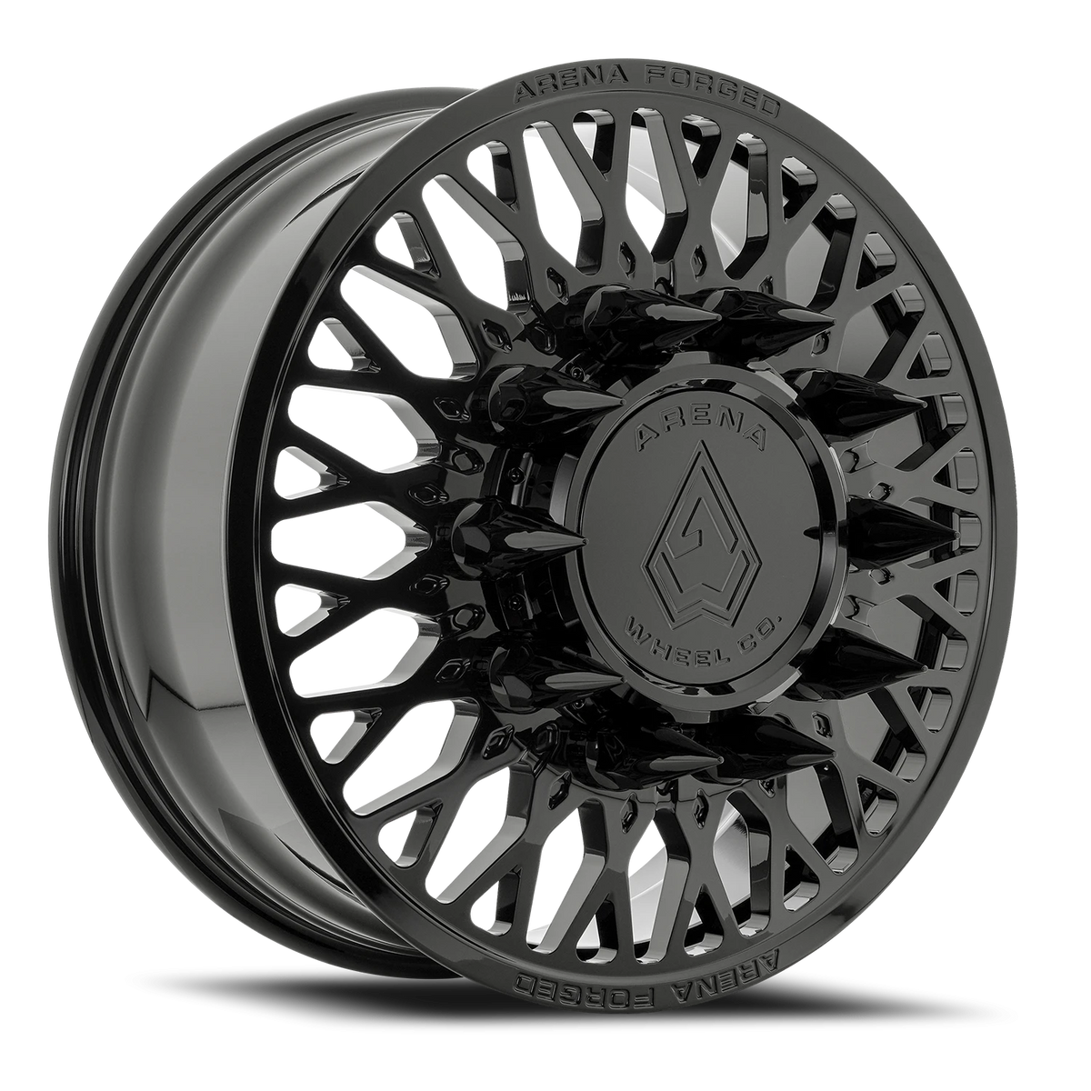 Arena Forged Dually Stealth 24X8.25 +100 Gloss Black (Front)