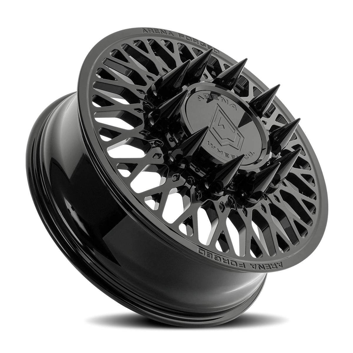 Arena Forged Dually Stealth 24X8.25 +100 Gloss Black (Front)