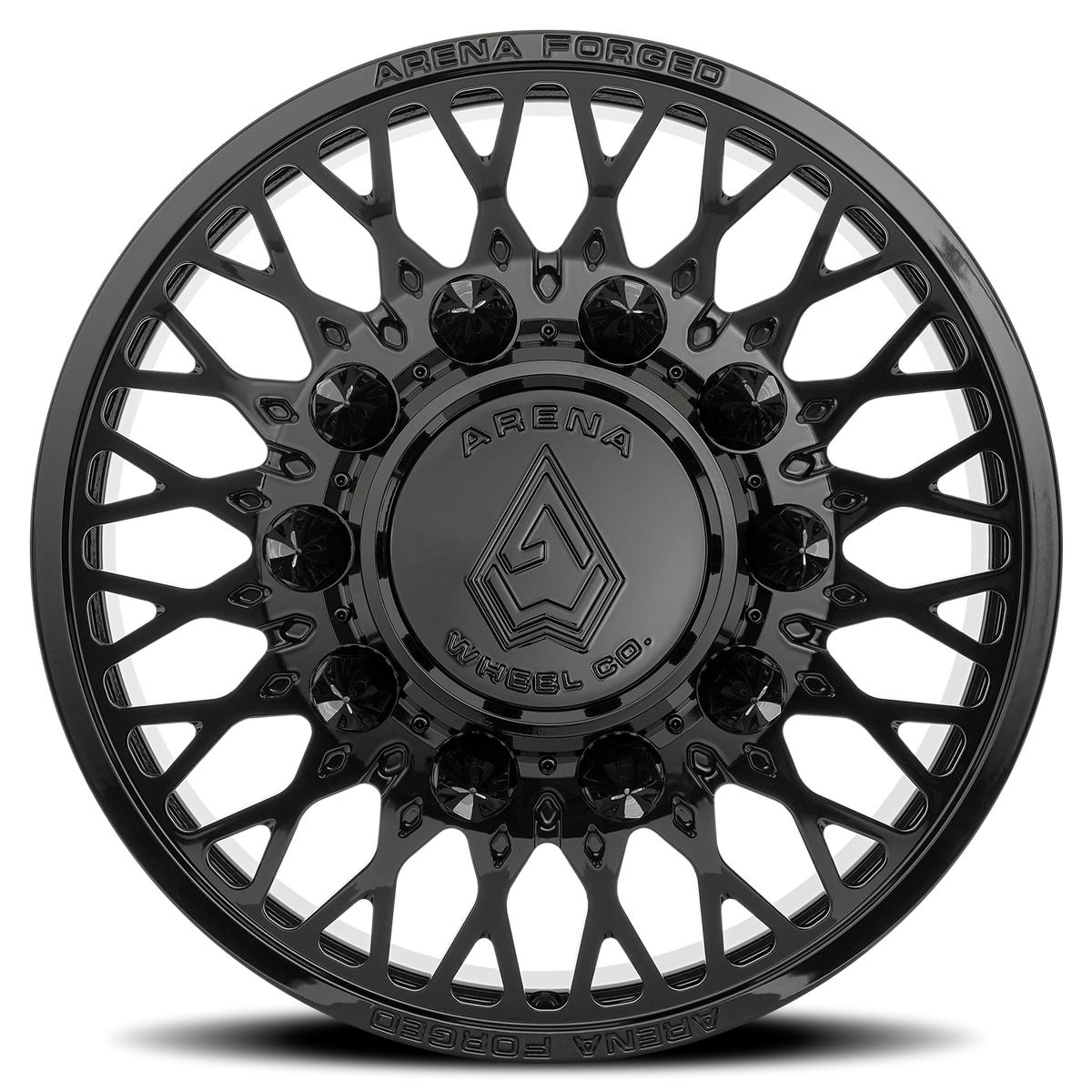 Arena Forged Dually Stealth 24X8.25 +100 Gloss Black (Front)